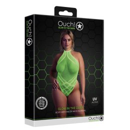 Body z dekoltem w szpic XL/XXXXL Ouch! by shots Ouch! by Shots