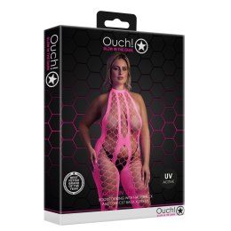 Bodystocking z dekoltem w szpic XL/XXXXL Ouch! by shots Ouch! by Shots
