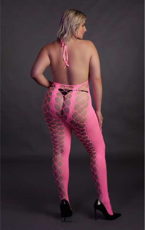 Bodystocking z dekoltem w szpic XL/XXXXL Ouch! by shots Ouch! by Shots Bodystocking z dekoltem w szpic XL/XXXXL Ouch! by shots Ouch! by Shots