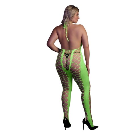 Bodystocking z dekoltem w szpic XL/XXXXL Ouch! by shots Ouch! by Shots Bodystocking z dekoltem w szpic XL/XXXXL Ouch! by shots Ouch! by Shots