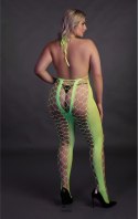 Bodystocking z dekoltem w szpic XL/XXXXL Ouch! by shots Ouch! by Shots