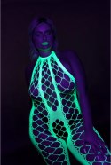 Bodystocking z dekoltem w szpic XL/XXXXL Ouch! by shots Ouch! by Shots