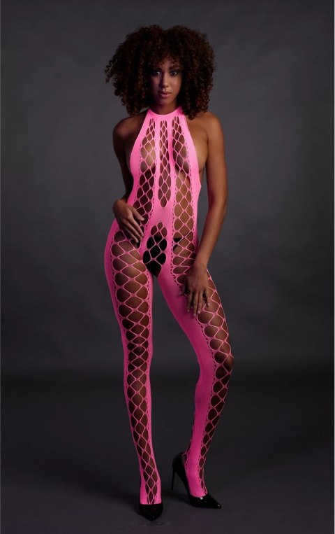 Bodystocking z dekoltem w szpic XS/L Ouch! by shots Ouch! by Shots Bodystocking z dekoltem w szpic XS/L Ouch! by shots Ouch! by Shots