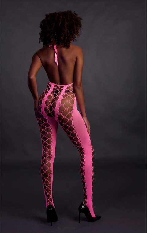 Bodystocking z dekoltem w szpic XS/L Ouch! by shots Ouch! by Shots Bodystocking z dekoltem w szpic XS/L Ouch! by shots Ouch! by Shots
