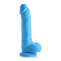 Curve Toys - Silikonowe dildo z jądrami - 18 cm Curve Toys