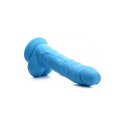 Curve Toys - Silikonowe dildo z jądrami - 18 cm Curve Toys