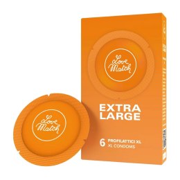 Love Match - Prezerwatywy ekstra mocne - 6 szt Love Match
