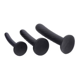 XR Brands - 3 sztuki silikonowych dildo do założenia na pasku XR Brands