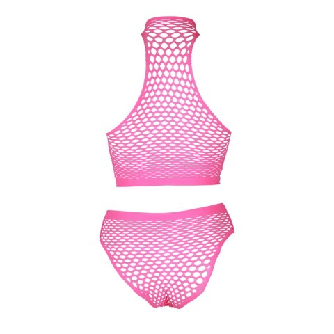 Zestaw top ze stójką i majtki z wysokim stanem XL/XXXXL Ouch! by shots Ouch! by Shots Zestaw top ze stójką i majtki z wysokim stanem XL/XXXXL Ouch! by shots Ouch! by Shots