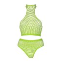 Zestaw top ze stójką i majtki z wysokim stanem XL/XXXXL Ouch! by shots Ouch! by Shots