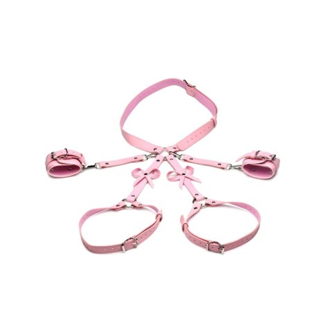 XR Brands - Uprząż bondage z kokardkami - XL/2XL XR Brands XR Brands - Uprząż bondage z kokardkami - XL/2XL XR Brands