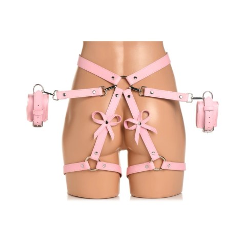 XR Brands - Uprząż bondage z kokardkami - XL/2XL XR Brands XR Brands - Uprząż bondage z kokardkami - XL/2XL XR Brands
