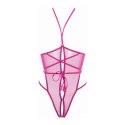 Siateczkowe body z otwartym biustem LXL Allure Allure