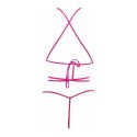 Siateczkowe body z otwartym biustem LXL Allure Allure