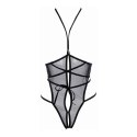 Siateczkowe body z otwartym biustem LXL Allure Allure
