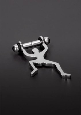 Steel - Magnetyczne zaciski na sutki Climbing Man Steel by Shots Steel - Magnetyczne zaciski na sutki Climbing Man Steel by Shots