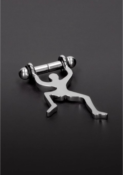 Steel - Magnetyczne zaciski na sutki Climbing Man Steel by Shots Steel - Magnetyczne zaciski na sutki Climbing Man Steel by Shots