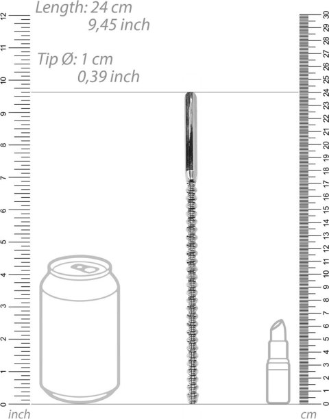 Cewka ze stali nierdzewnej prążkowana 10mm Ouch! by shots Ouch! by Shots Cewka ze stali nierdzewnej prążkowana 10mm Ouch! by shots Ouch! by Shots