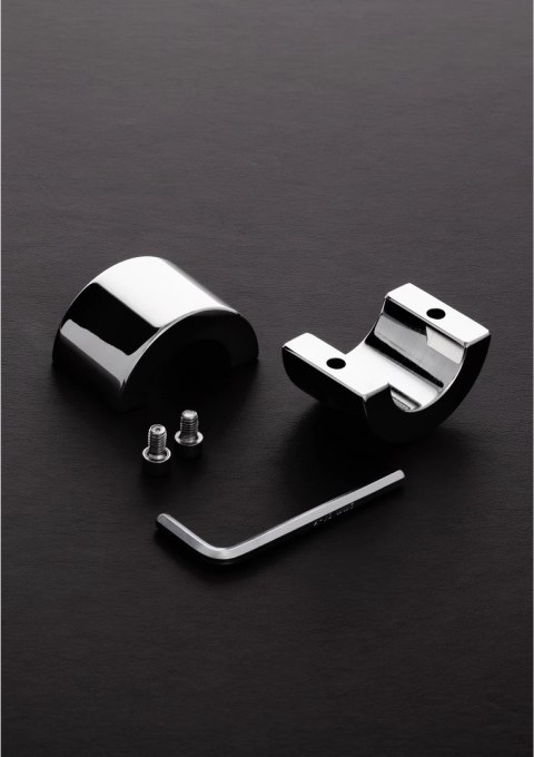 Steel - Owalny noszak na jądra 4,0 cm Steel by Shots Steel - Owalny noszak na jądra 4,0 cm Steel by Shots