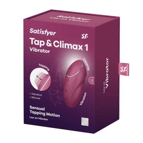 Satisfyer - Stymulator łachtaczki Tap and Climax Satisfyer Satisfyer - Stymulator łachtaczki Tap and Climax Satisfyer