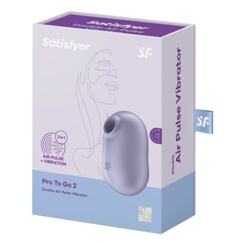 Satisfyer - Wibrator z podwójnym pulsowaniem powietrza Pro to Go 2 Satisfyer Satisfyer - Wibrator z podwójnym pulsowaniem powietrza Pro to Go 2 Satisfyer