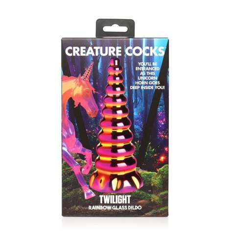 Tęczowe szklane dildo XR Brands XR Brands Tęczowe szklane dildo XR Brands XR Brands