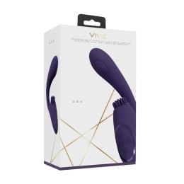 Vive - Wibrator G-Spot z potrójnym silnikiem, falą pulsacyjną i wibrującym włosiem VIVE by Shots