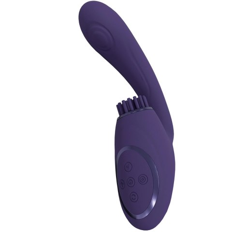 Vive - Wibrator G-Spot z potrójnym silnikiem, falą pulsacyjną i wibrującym włosiem VIVE by Shots Vive - Wibrator G-Spot z potrójnym silnikiem, falą pulsacyjną i wibrującym włosiem VIVE by Shots