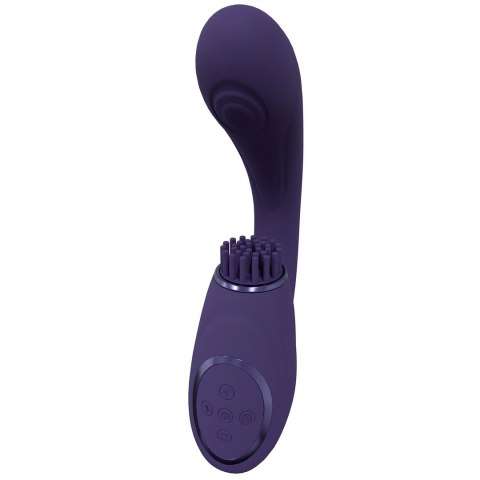 Vive - Wibrator G-Spot z potrójnym silnikiem, falą pulsacyjną i wibrującym włosiem VIVE by Shots Vive - Wibrator G-Spot z potrójnym silnikiem, falą pulsacyjną i wibrującym włosiem VIVE by Shots