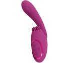 Vive - Wibrator G-Spot z potrójnym silnikiem, falą pulsacyjną i wibrującym włosiem VIVE by Shots