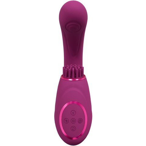 Vive - Wibrator G-Spot z potrójnym silnikiem, falą pulsacyjną i wibrującym włosiem VIVE by Shots Vive - Wibrator G-Spot z potrójnym silnikiem, falą pulsacyjną i wibrującym włosiem VIVE by Shots
