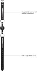 Breathable Ball Gag with with Diamond Studded Straps Ouch! by shots Ouch! by Shots