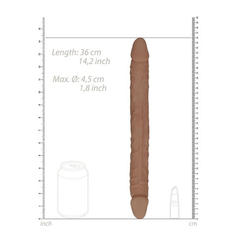 RealRock - Podwójne wygięte dildo - bardzo długie 36cm RealRock by Shots RealRock - Podwójne wygięte dildo - bardzo długie 36cm RealRock by Shots