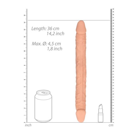 RealRock - Podwójne wygięte dildo - bardzo długie 36cm RealRock by Shots RealRock - Podwójne wygięte dildo - bardzo długie 36cm RealRock by Shots