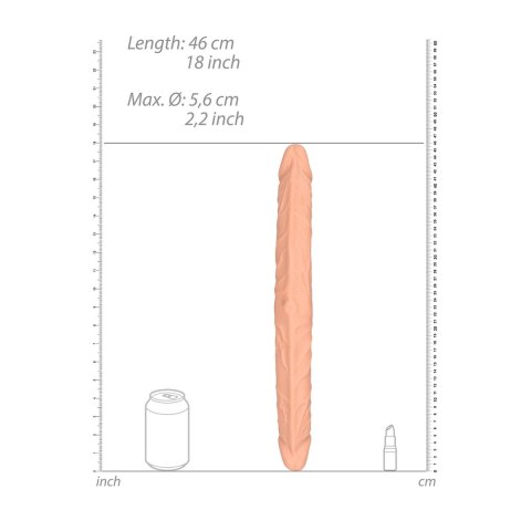 RealRock - Podwójne wygięte dildo - bardzo długie 46cm RealRock by Shots RealRock - Podwójne wygięte dildo - bardzo długie 46cm RealRock by Shots