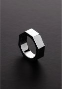 Steel - Pierścień erekcyjny przedłużający erekcję - 0.6 x 0.2 x 45 / 15 x 6 x 45 mm Steel by Shots
