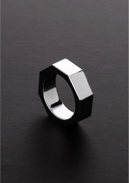 Steel - Pierścień erekcyjny przedłużający erekcję - 0.6 x 0.2 x 45 / 15 x 6 x 45 mm Steel by Shots
