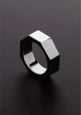 Steel - Pierścień erekcyjny przedłużający erekcję - 0.6 x 0.2 x 55 / 15 x 6 x 55 mm Steel by Shots