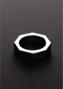 Steel - Pierścień erekcyjny przedłużający erekcję - 0.6 x 0.2 x 55 / 15 x 6 x 55 mm Steel by Shots