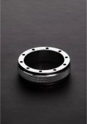 Steel - Pierścień erekcyjny z 11 otworami wentylacyjnymi - 0.6 x 2.2 / 15 x 55 mm Steel by Shots