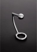 Steel - Pierścień erekcyjny z kulką analną - 1.6 x 1.2 / 40/30 mm Steel by Shots