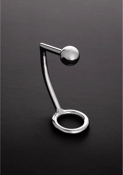 Steel - Pierścień erekcyjny z kulką analną - 1.6 x 1.2 / 40/30 mm Steel by Shots Steel - Pierścień erekcyjny z kulką analną - 1.6 x 1.2 / 40/30 mm Steel by Shots