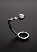 Steel - Pierścień erekcyjny z kulką analną - 1.8 x 1.2 / 45/30 mm Steel by Shots