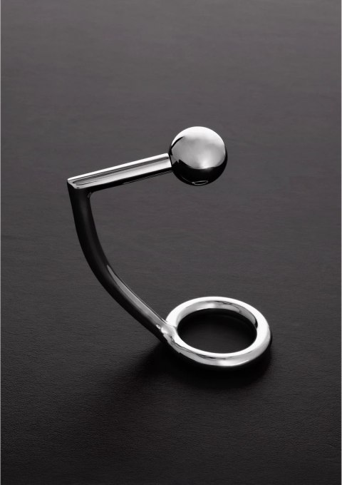Steel - Pierścień erekcyjny z kulką analną - 2 x 1.2 / 50/30 mm Steel by Shots Steel - Pierścień erekcyjny z kulką analną - 2 x 1.2 / 50/30 mm Steel by Shots