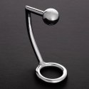 Steel - Pierścień erekcyjny z kulką analną - 2,2 x 1,2 / 55/30 mm Steel by Shots