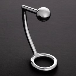 Steel - Pierścień erekcyjny z kulką analną - 2,2 x 1,2 / 55/30 mm Steel by Shots