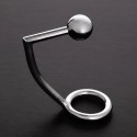 Steel - Pierścień erekcyjny z kulką analną - 2,2 x 1,2 / 55/30 mm Steel by Shots