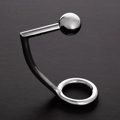 Steel - Pierścień erekcyjny z kulką analną - 2,2 x 1,2 / 55/30 mm Steel by Shots Steel - Pierścień erekcyjny z kulką analną - 2,2 x 1,2 / 55/30 mm Steel by Shots