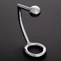 Steel - Pierścień erekcyjny z kulką analną - 2,2 x 1,2 / 55/30 mm Steel by Shots