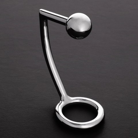 Steel - Pierścień erekcyjny z kulką analną - 2,2 x 1,2 / 55/30 mm Steel by Shots Steel - Pierścień erekcyjny z kulką analną - 2,2 x 1,2 / 55/30 mm Steel by Shots